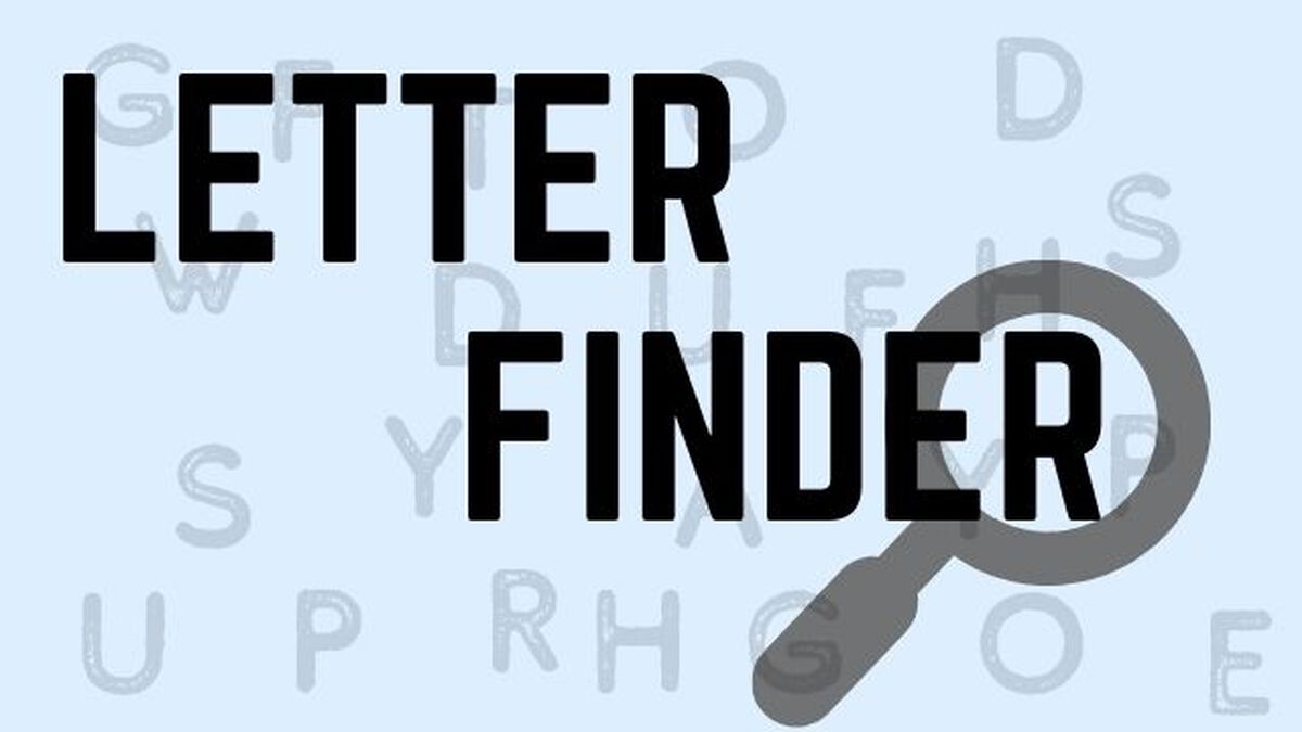 Letter Finder image number null
